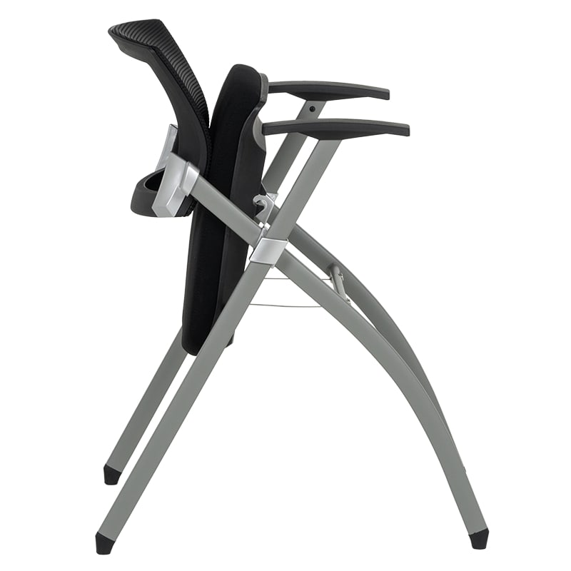 Сгъваем посетителски офис стол Carmen 1703 черен